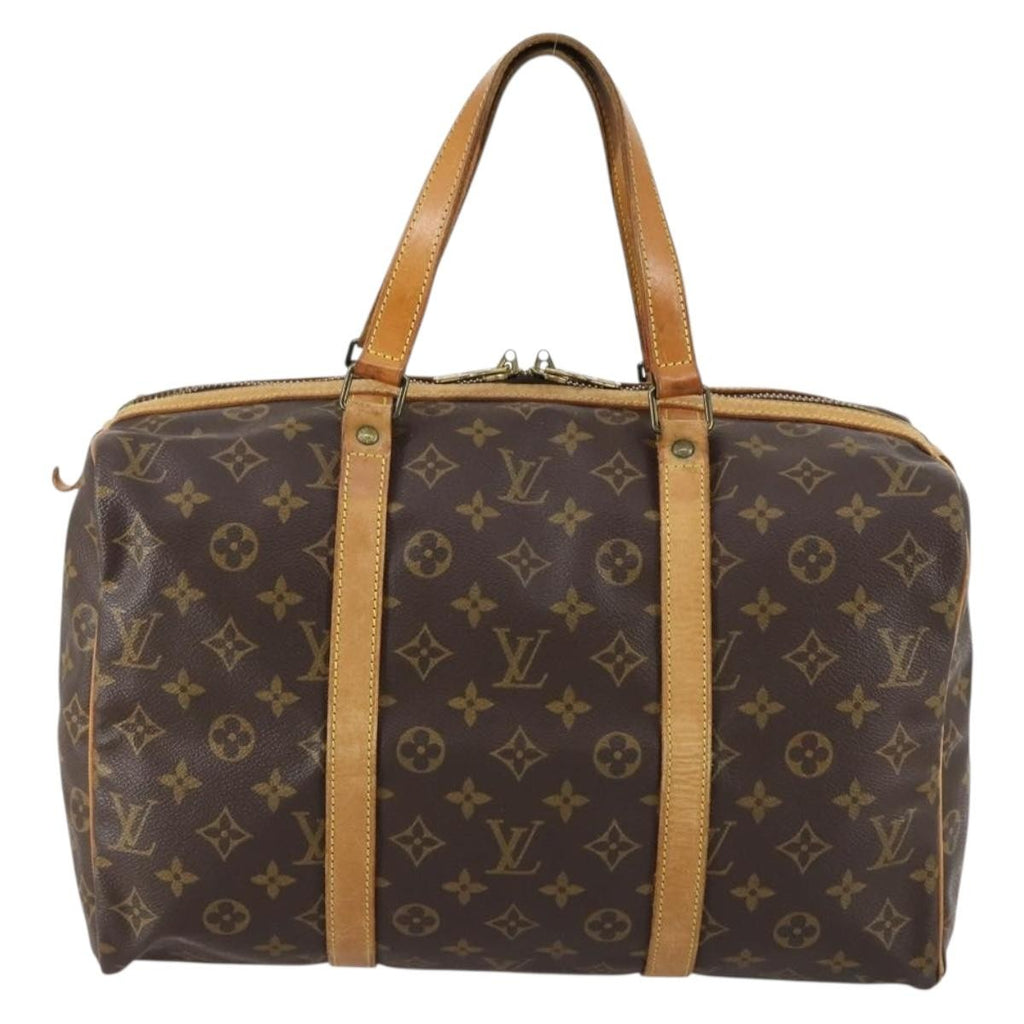 Louis Vuitton Sac Souple Handbag Monogram Canvas Brown Canvas Travel Bag Bag (Pre-Owned)