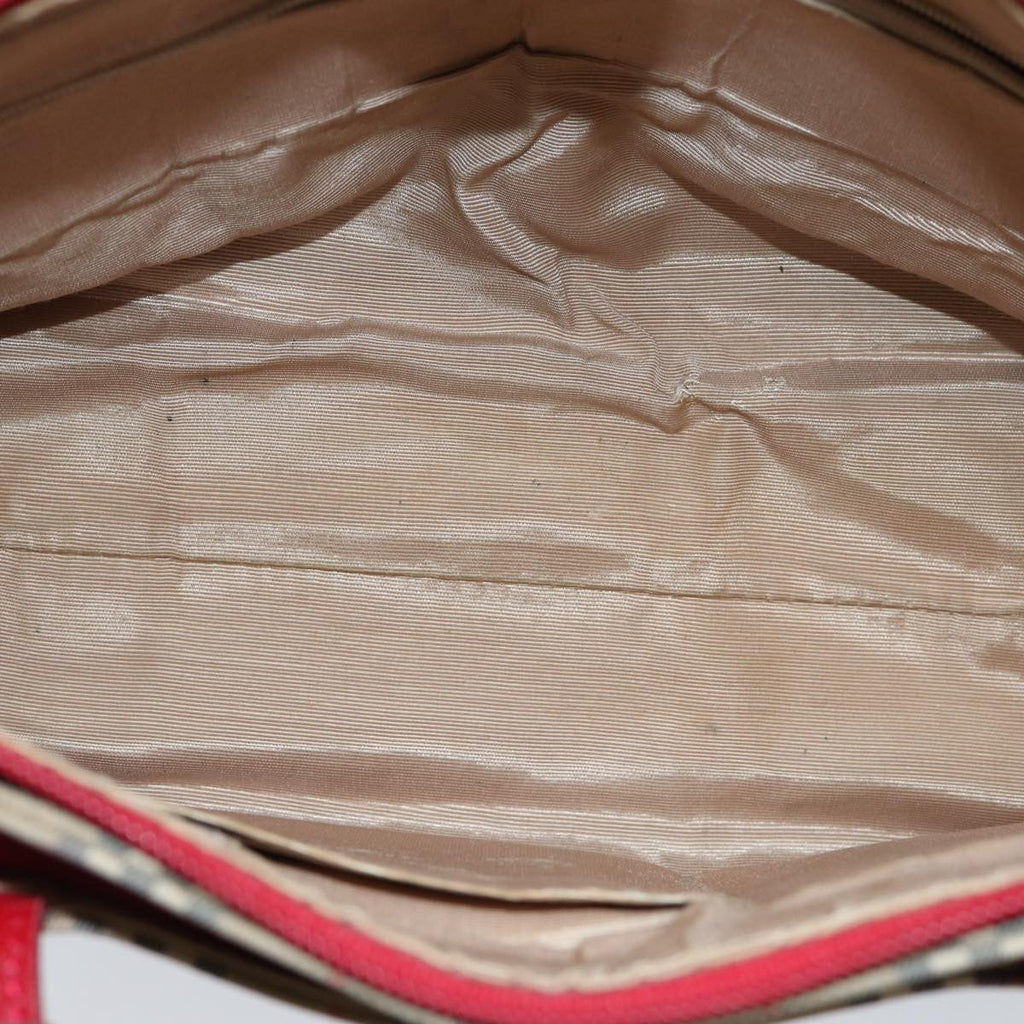 Burberry Nova Check Handbag Nova Check Canvas Beige Canvas Handbag (Pre-Owned)