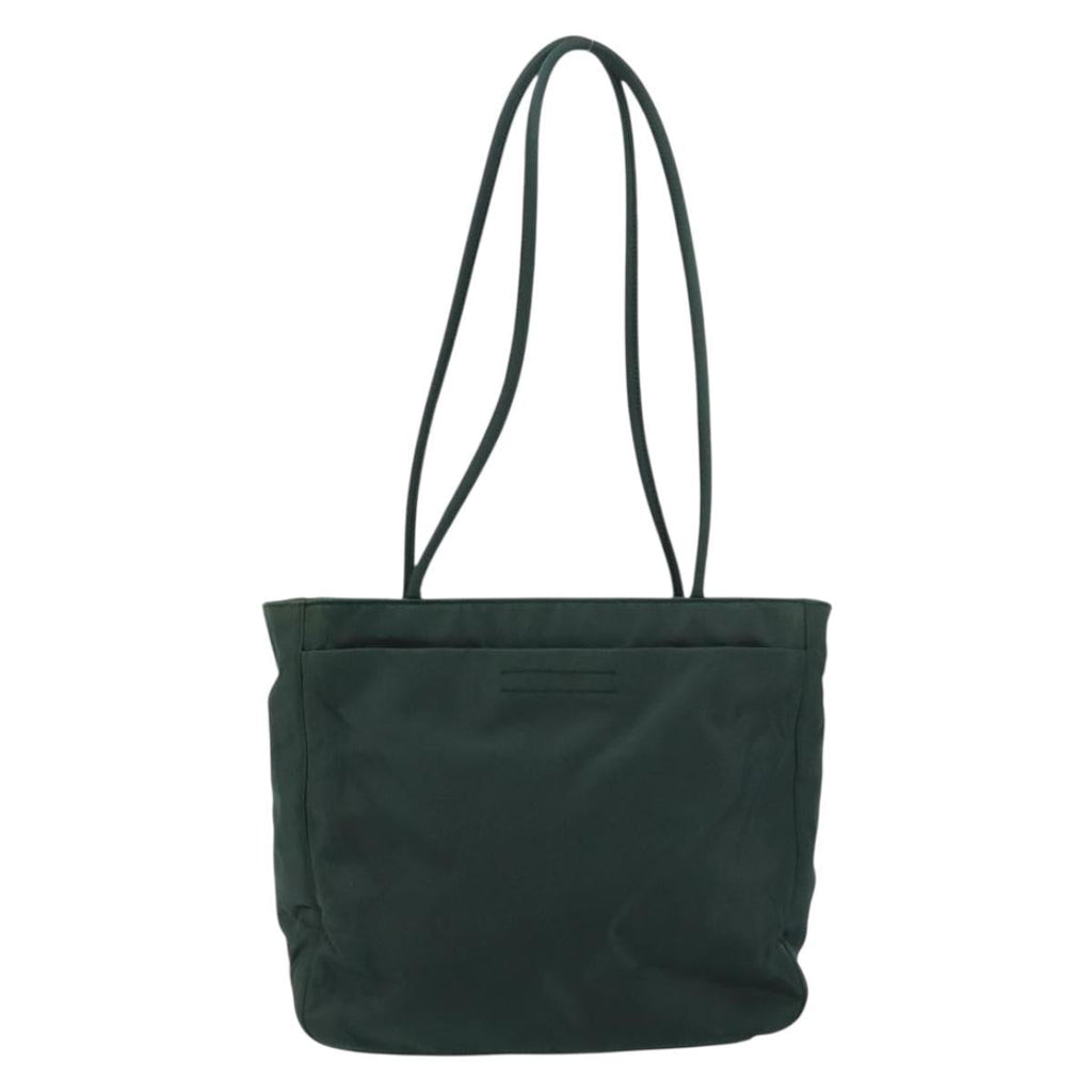 Prada Vintage Tote Tessuto Khaki Nylon Tote Bag Bag (Pre-Owned)