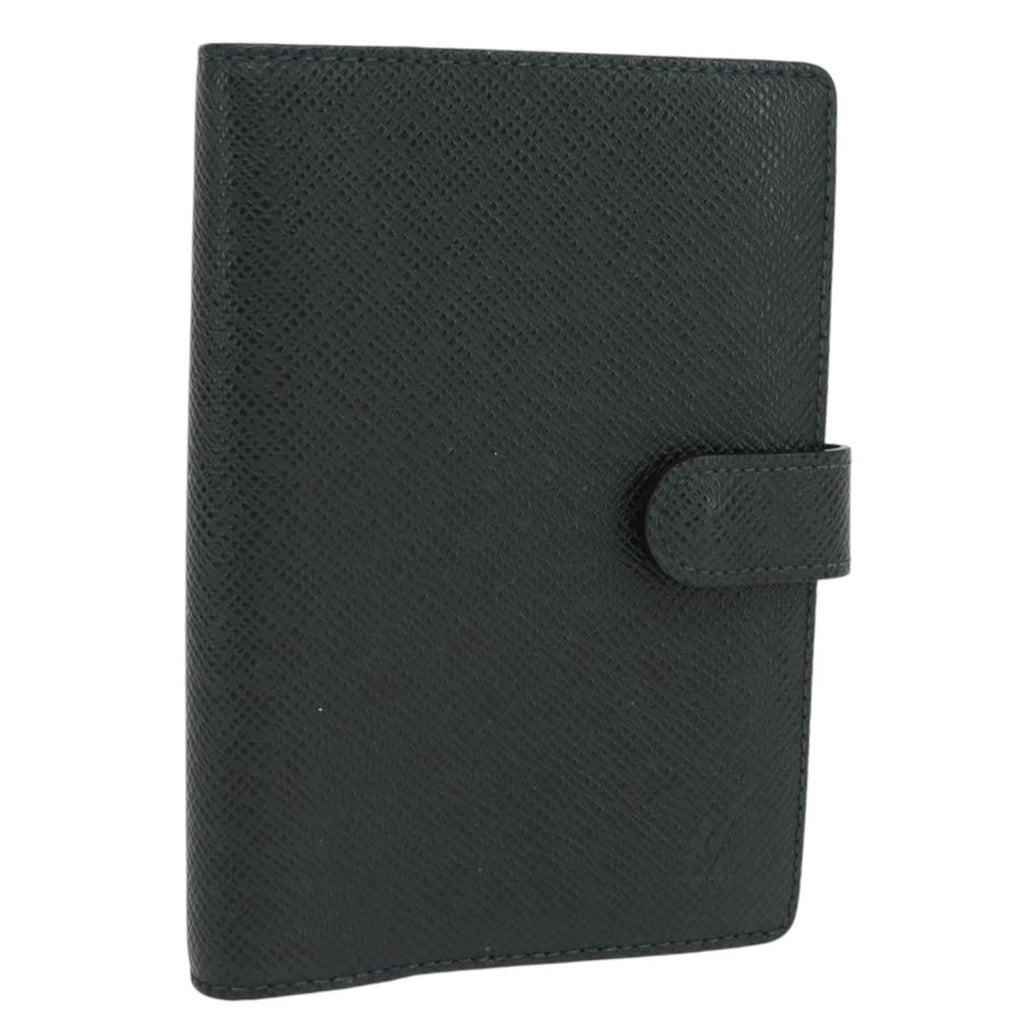Louis Vuitton Agenda Cover Taiga Leather Green Leather Wallets Accessory (Pre-Owned)