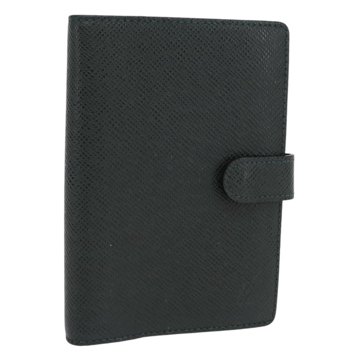 Louis Vuitton Agenda Cover Taiga Leather Green Leather Wallets Accessory (Pre-Owned)
