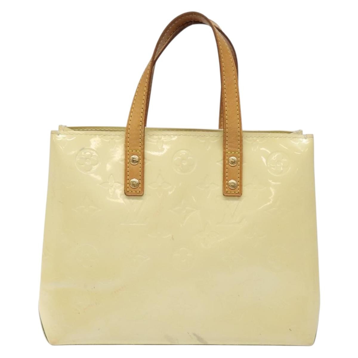 Louis Vuitton Reade Handbag Monogram Vernis Beige Patent_Leather Bag (Pre-Owned)