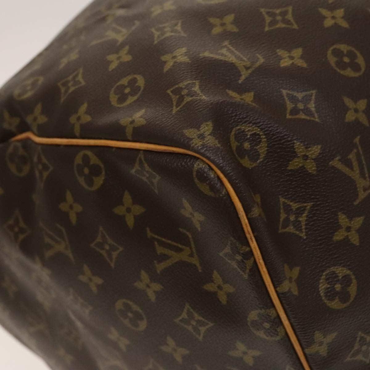 Louis Vuitton Keepall Bag Monogram Canvas Brown Canvas Travel Bag Bag (Pre-Owned)