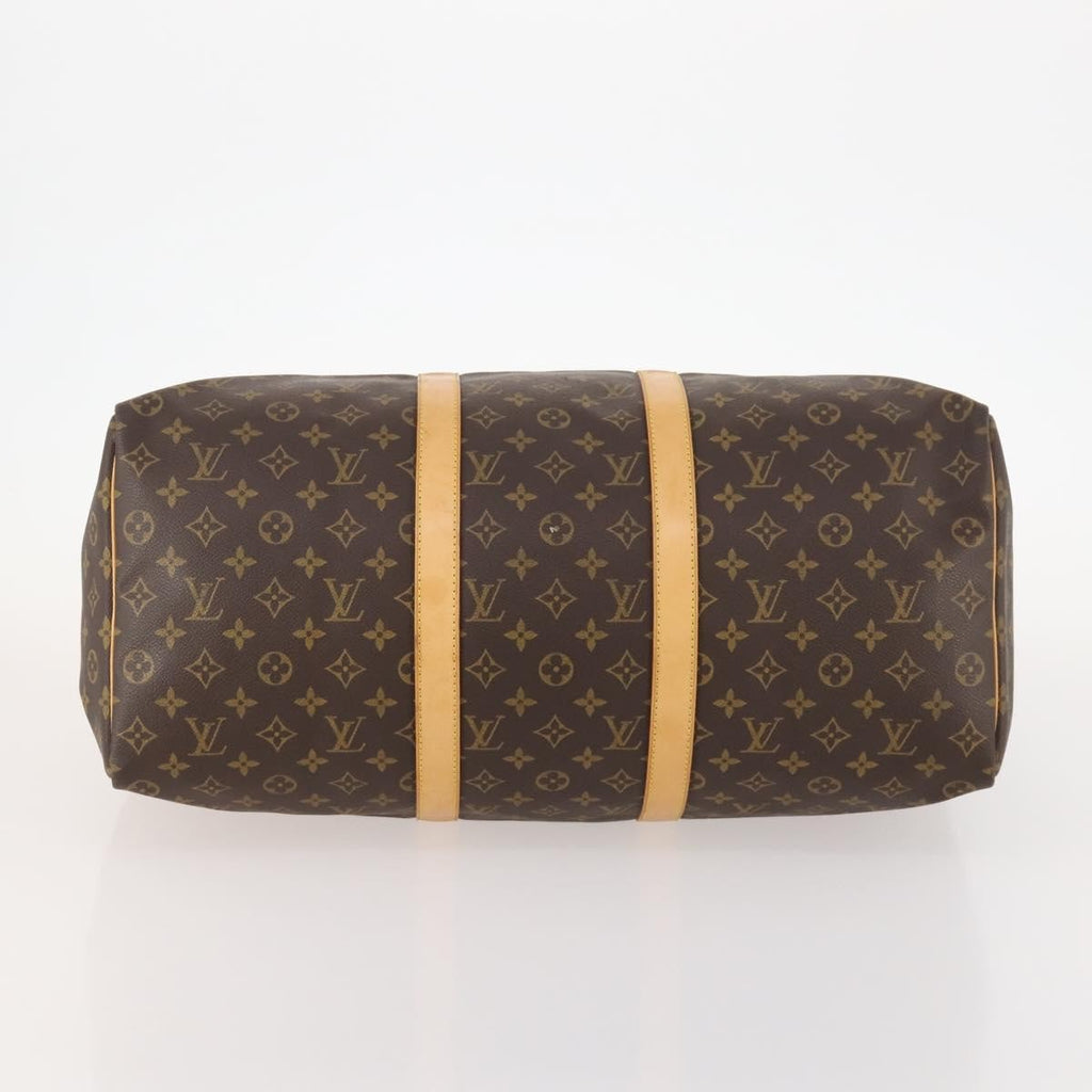 Louis Vuitton Keepall Bag Monogram Canvas Brown Canvas Travel Bag Bag (Pre-Owned)