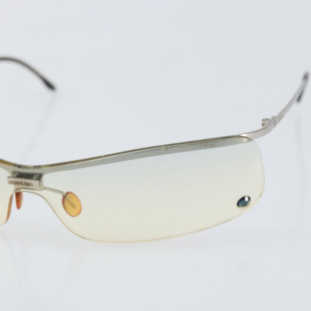 Chanel Logo Cc Sunglasses Metal Silver Metal Sunglasse Accessory (Pre-Owned)