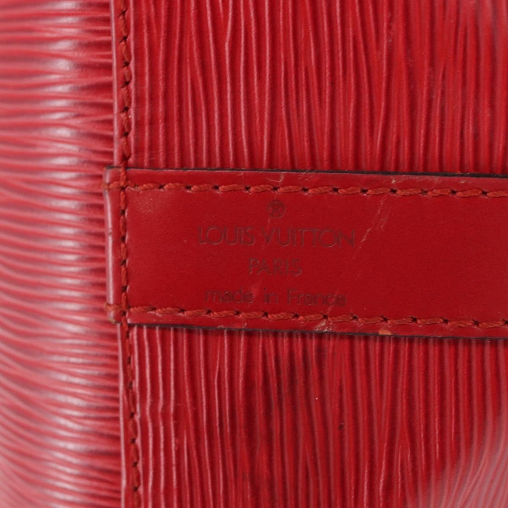 Louis Vuitton Petit Noe Handbag Epi Leather Red Leather Shoulder Bag Bag (Pre-Owned)