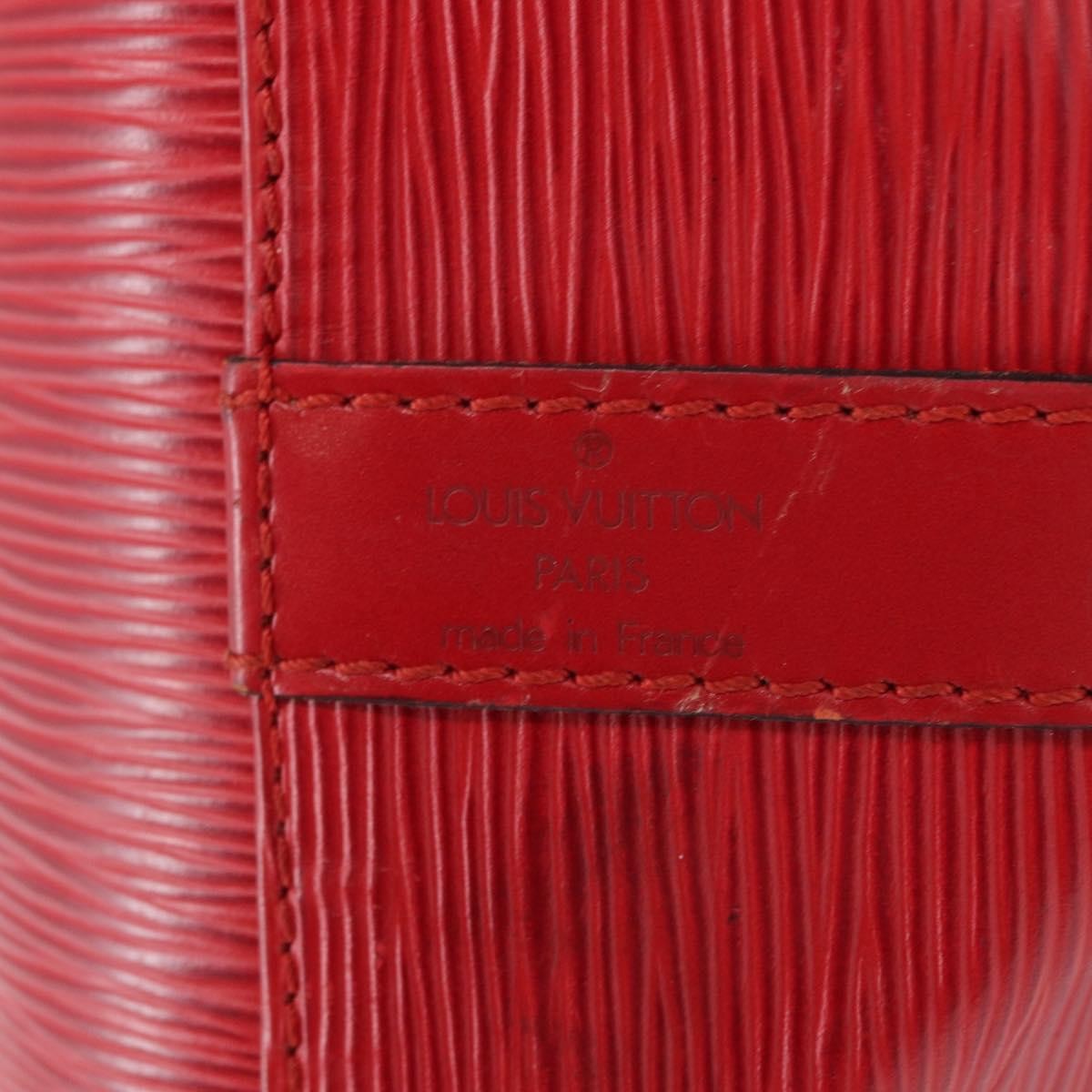 Louis Vuitton Petit Noe Handbag Epi Leather Red Leather Shoulder Bag Bag (Pre-Owned)