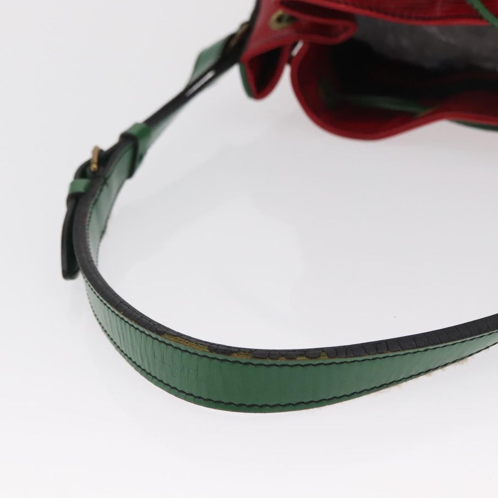 Louis Vuitton Bicolor Petit Noe Handbag Epi Leather Green Leather Shoulder Bag Bag (Pre-Owned)