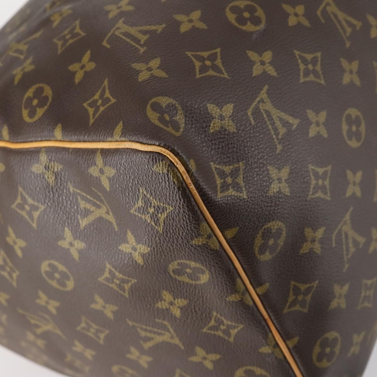 Louis Vuitton Keepall Bag Monogram Canvas Brown Canvas Bag (Pre-Owned)