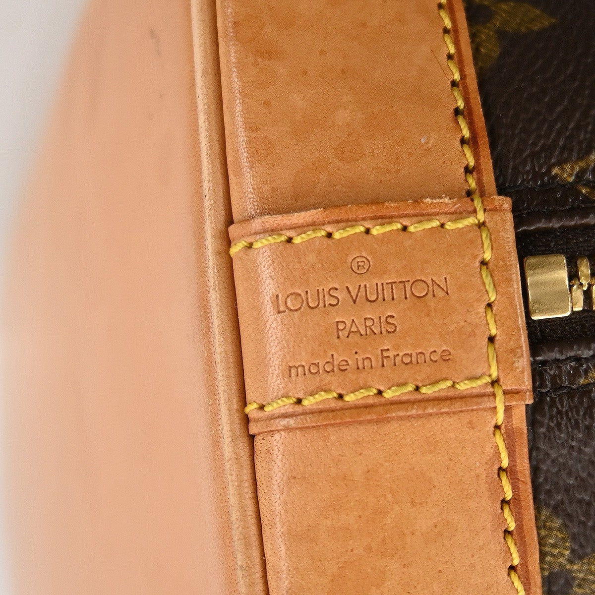 Louis Vuitton Alma Handbag Monogram Canvas Brown Canvas Handbag (Pre-Owned)
