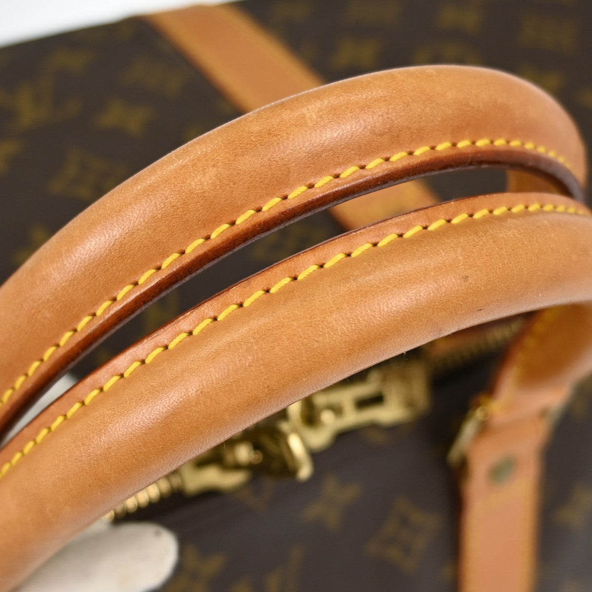 Louis Vuitton Keepall Bag Monogram Canvas Brown Canvas Travel Bag Bag (Pre-Owned)