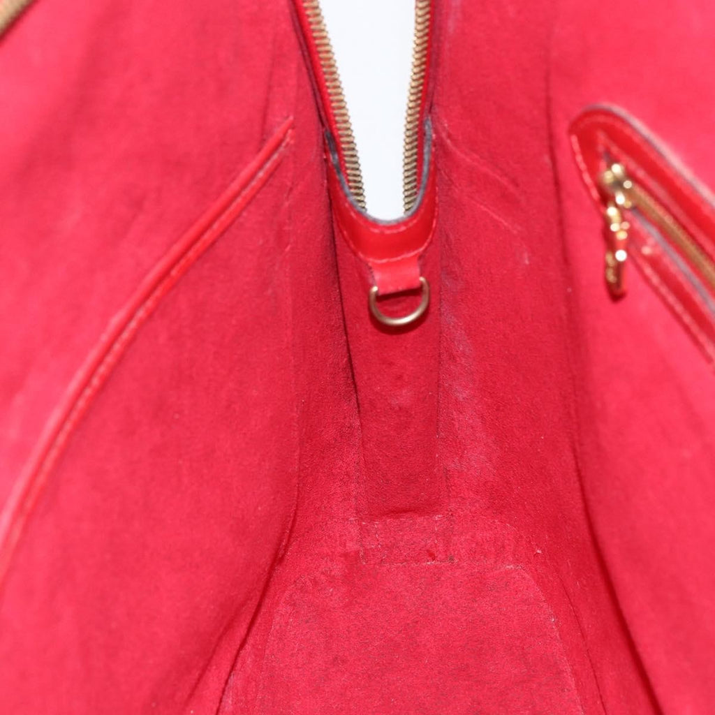 Louis Vuitton Lussac Handbag Epi Leather Red Leather Shoulder Bag Bag (Pre-Owned)