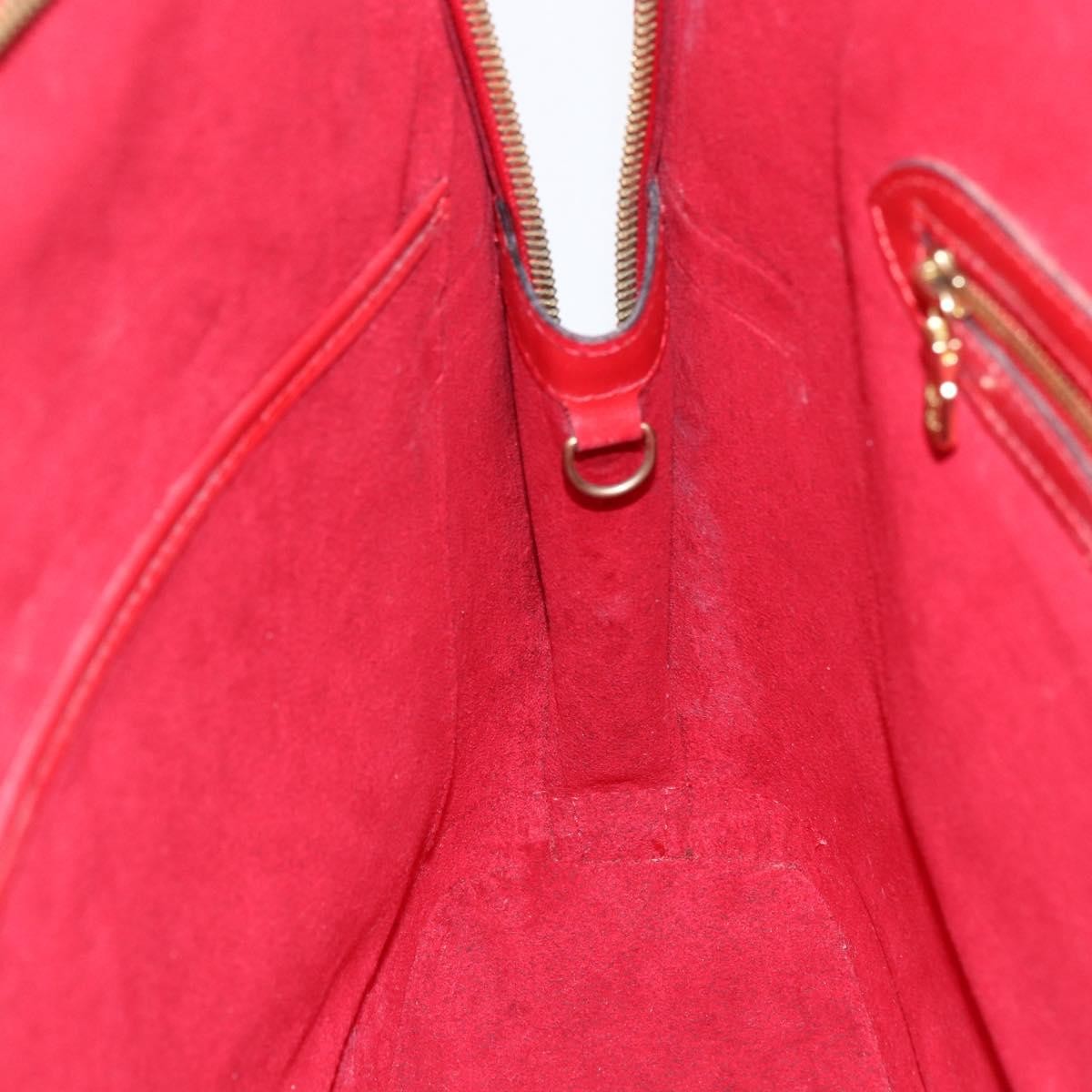 Louis Vuitton Lussac Handbag Epi Leather Red Leather Shoulder Bag Bag (Pre-Owned)