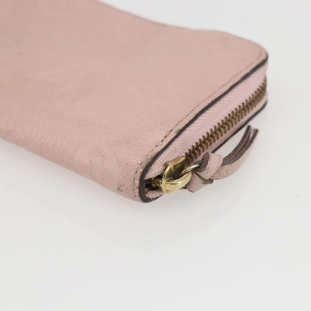Louis Vuitton Clemence Wallet Monogram Empreinte Leather Pink Leather Wallets Accessory (Pre-Owned)