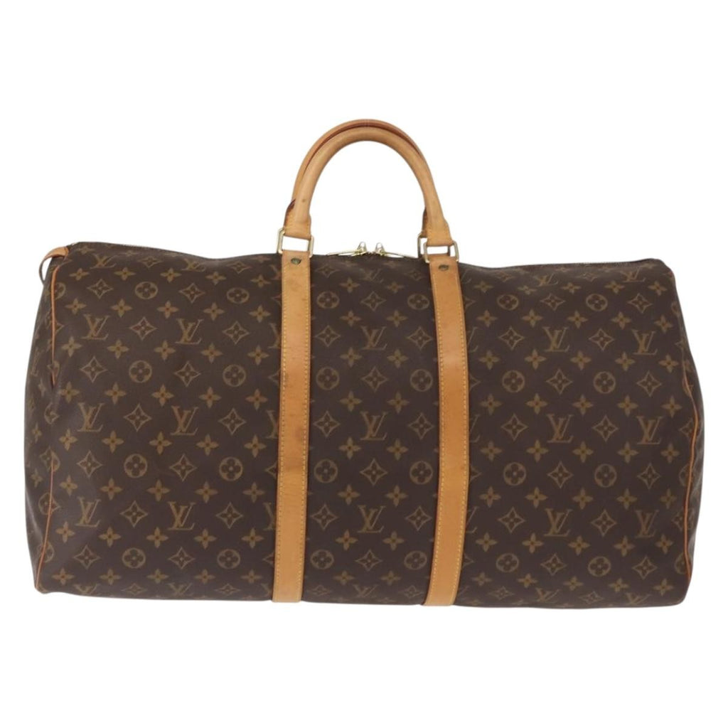 Louis Vuitton Keepall Bag Monogram Canvas Brown Canvas Travel Bag Bag (Pre-Owned)