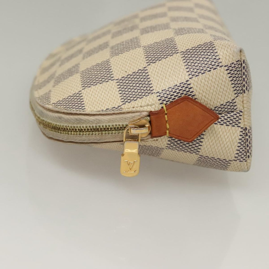 Louis Vuitton Cosmetic Pouch Damier White Canvas Bag (Pre-Owned)