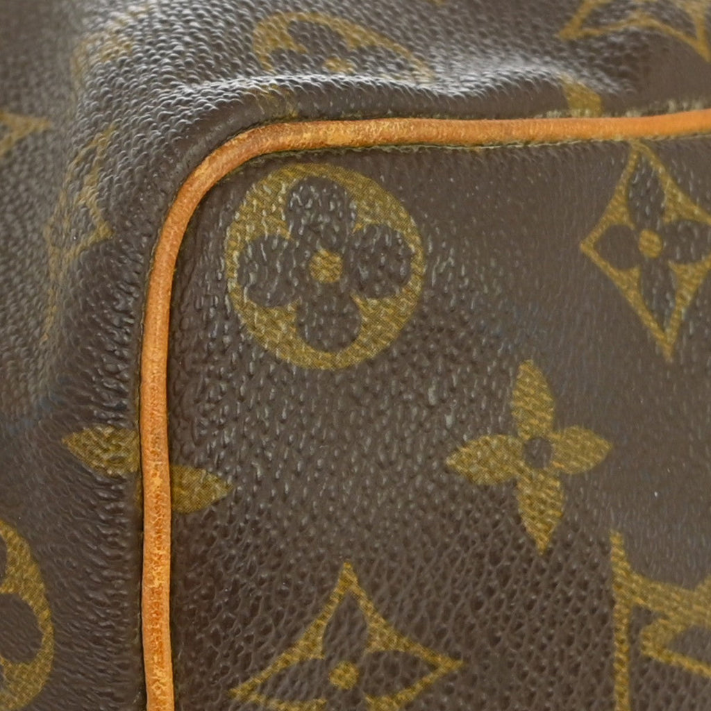 Louis Vuitton Speedy Handbag Monogram Canvas Brown Canvas Handbag (Pre-Owned)