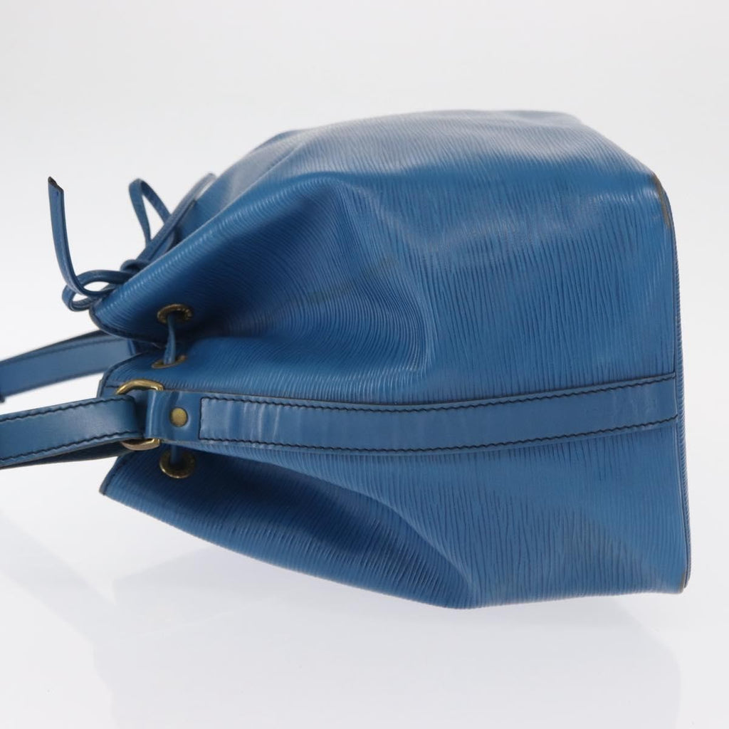 Louis Vuitton Petit Noe Handbag Epi Leather Blue Leather Shoulder Bag Bag (Pre-Owned)