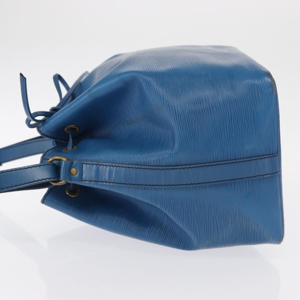 Louis Vuitton Petit Noe Handbag Epi Leather Blue Leather Shoulder Bag Bag (Pre-Owned)