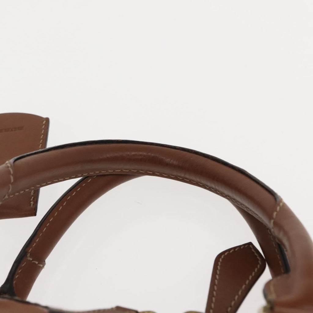 Burberry Orchard Bag Smooth Leather Brown Leather Handbag (Pre-Owned)
