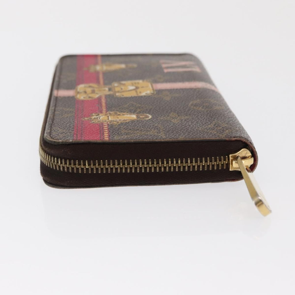 Louis Vuitton Zippy Wallet Canvas Brown Canvas Wallets Accessory (Pre-Owned)