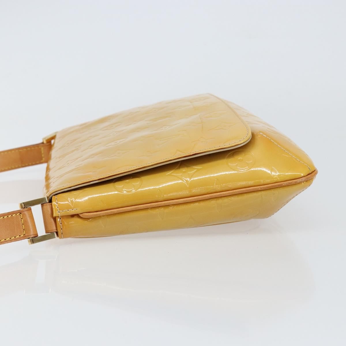 Louis Vuitton Thompson Street Handbag Monogram Vernis Beige Patent_Leather Shoulder Bag Bag (Pre-Owned)