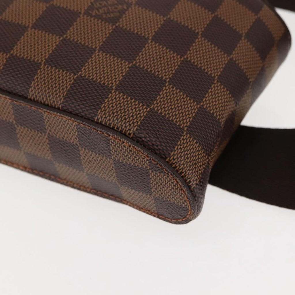 Louis Vuitton Geronimos Waist Bag Damier Brown Canvas Shoulder Bag Bag (Pre-Owned)
