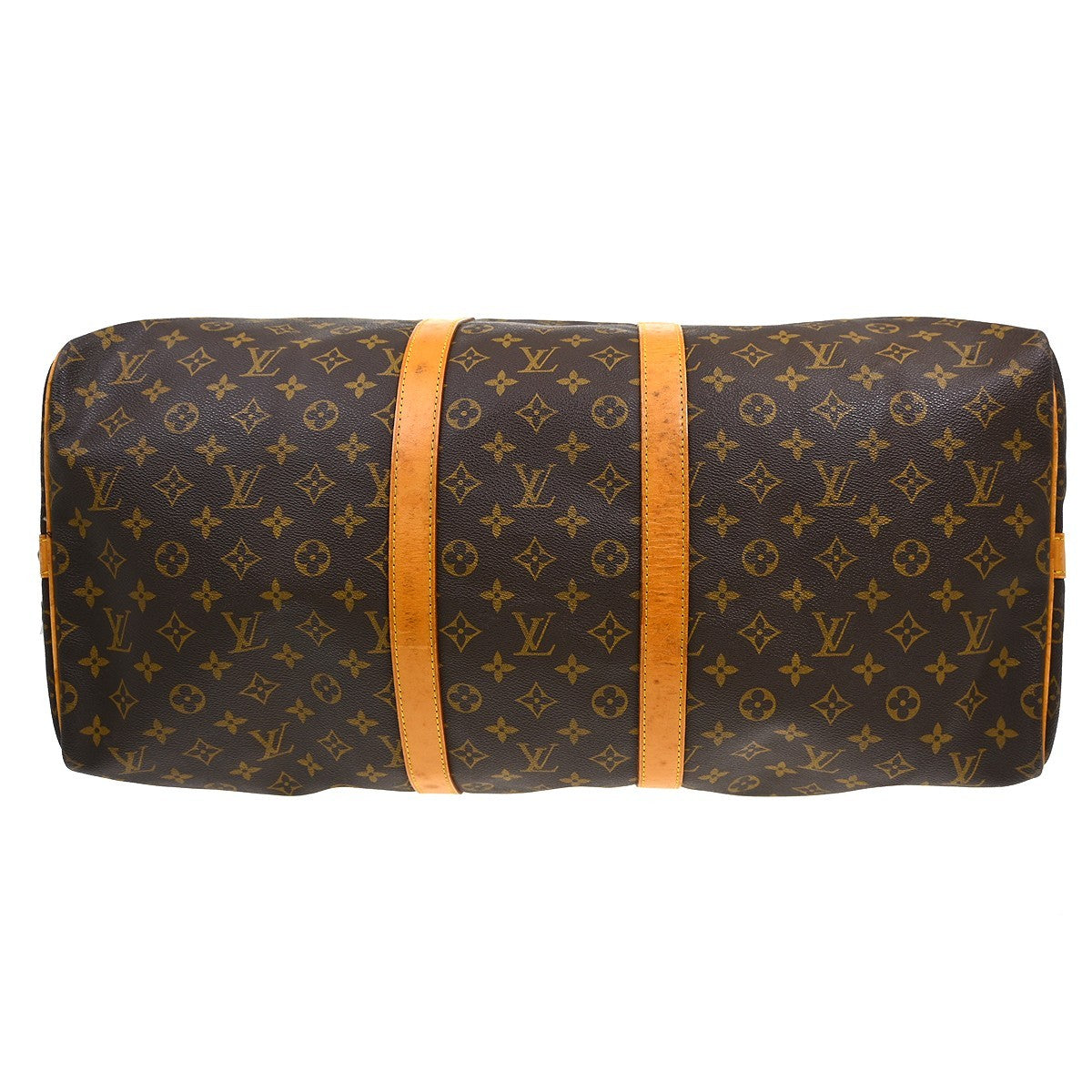 Louis Vuitton Keepall Bandouliere Bag Monogram Canvas Brown Canvas Travel Bag Bag (Pre-Owned)