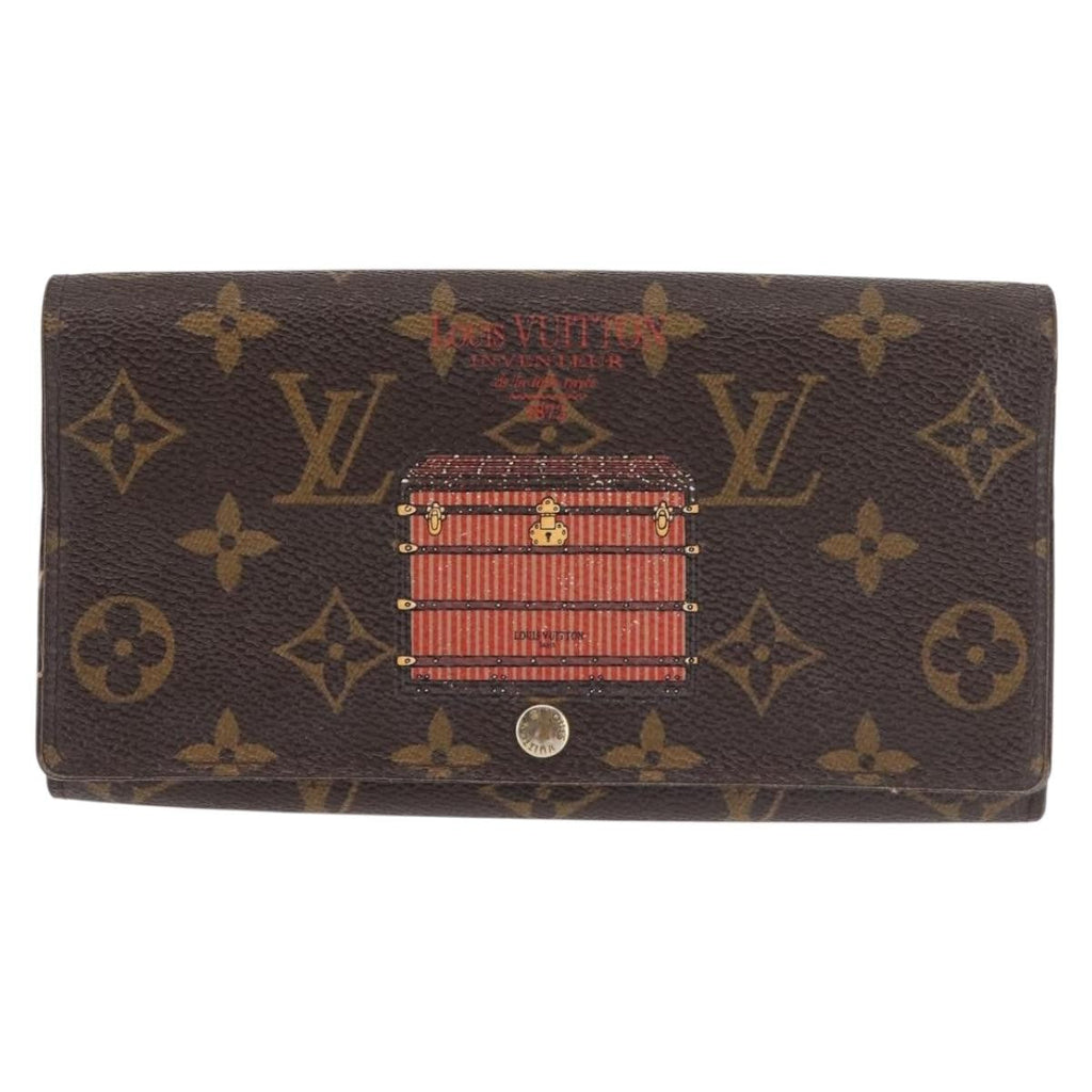 Louis Vuitton Vintage Sarah Wallet Monogram Canvas Brown Canvas Wallets Accessory (Pre-Owned)