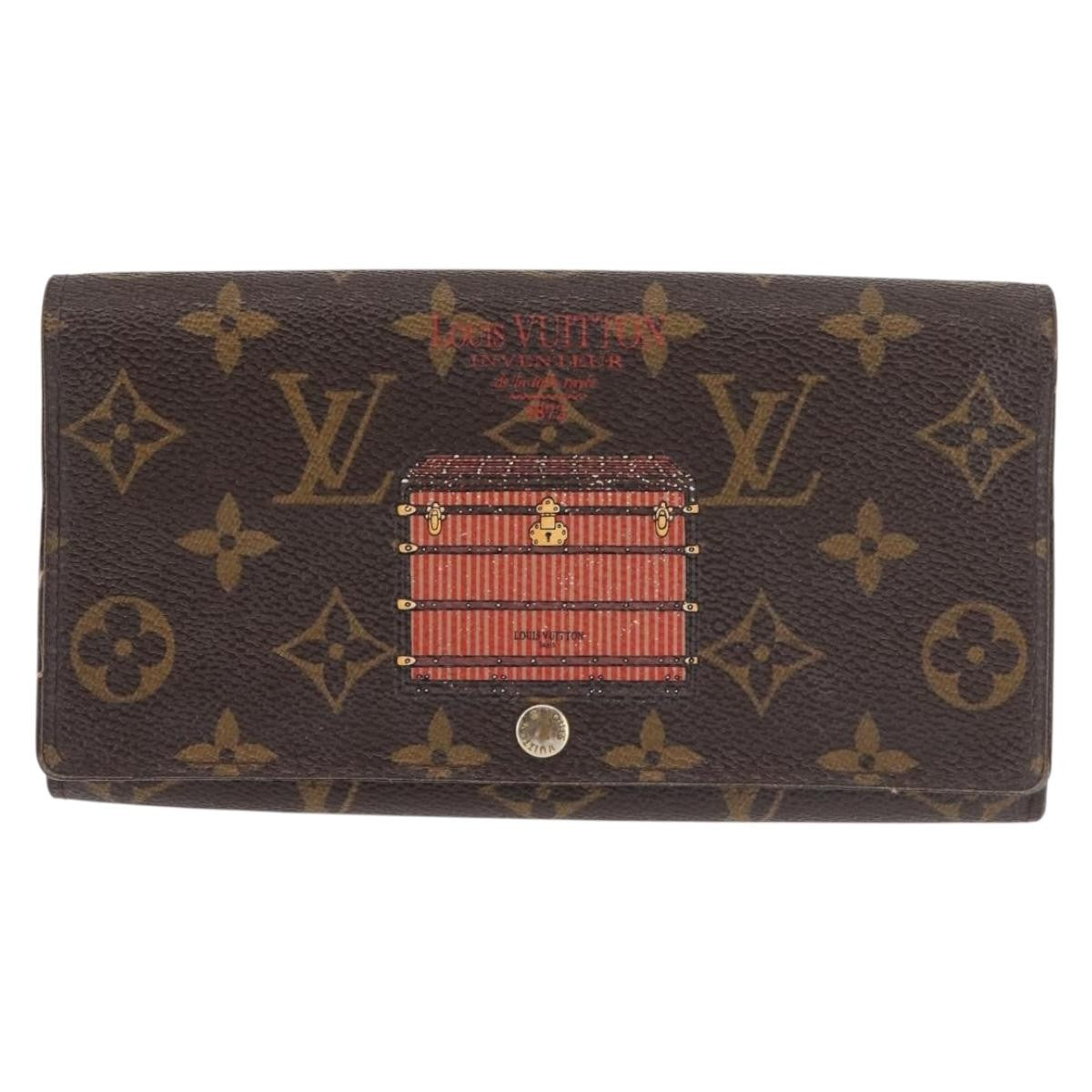Louis Vuitton Vintage Sarah Wallet Monogram Canvas Brown Canvas Wallets Accessory (Pre-Owned)