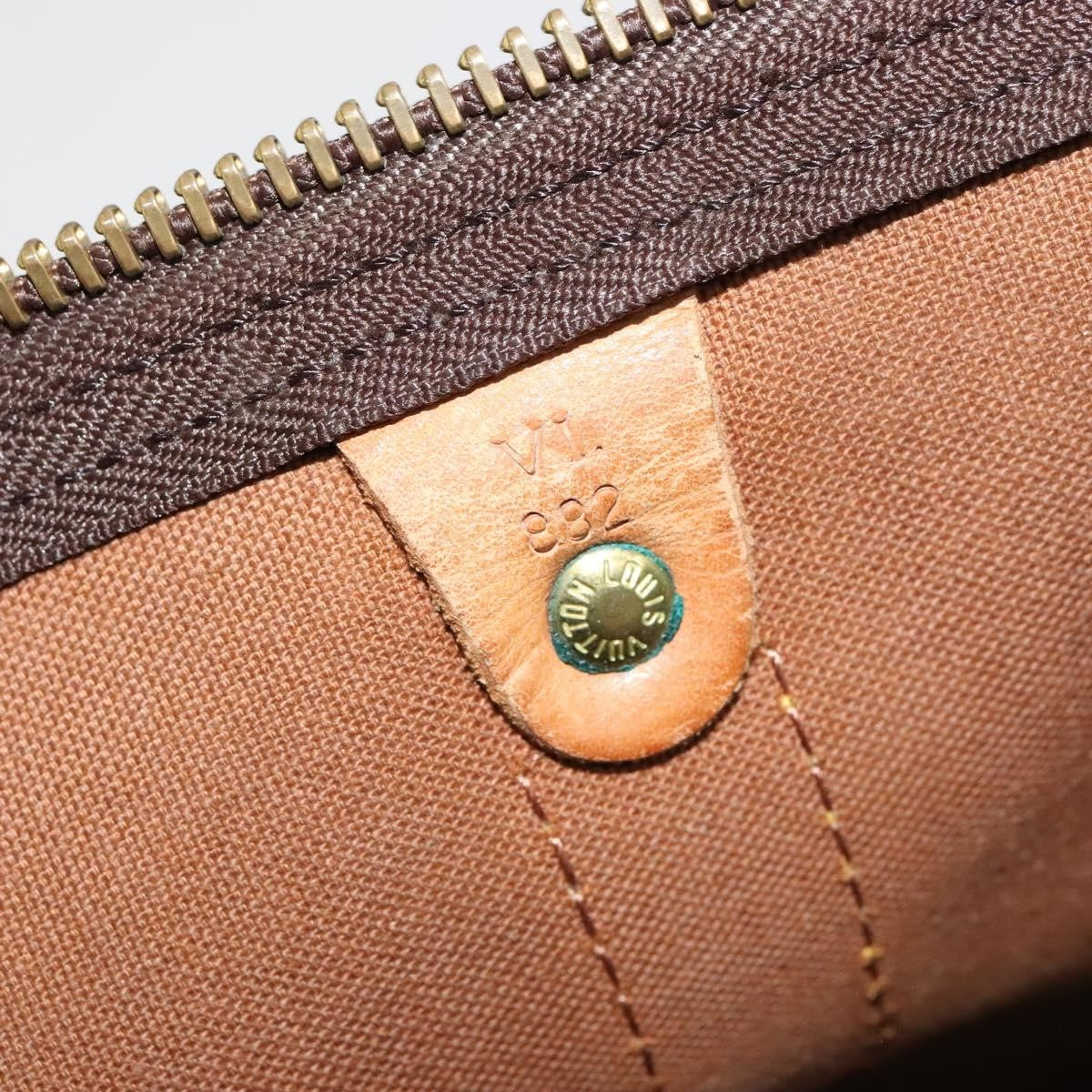 Louis Vuitton Keepall Bag Monogram Canvas Brown Canvas Travel Bag Bag (Pre-Owned)