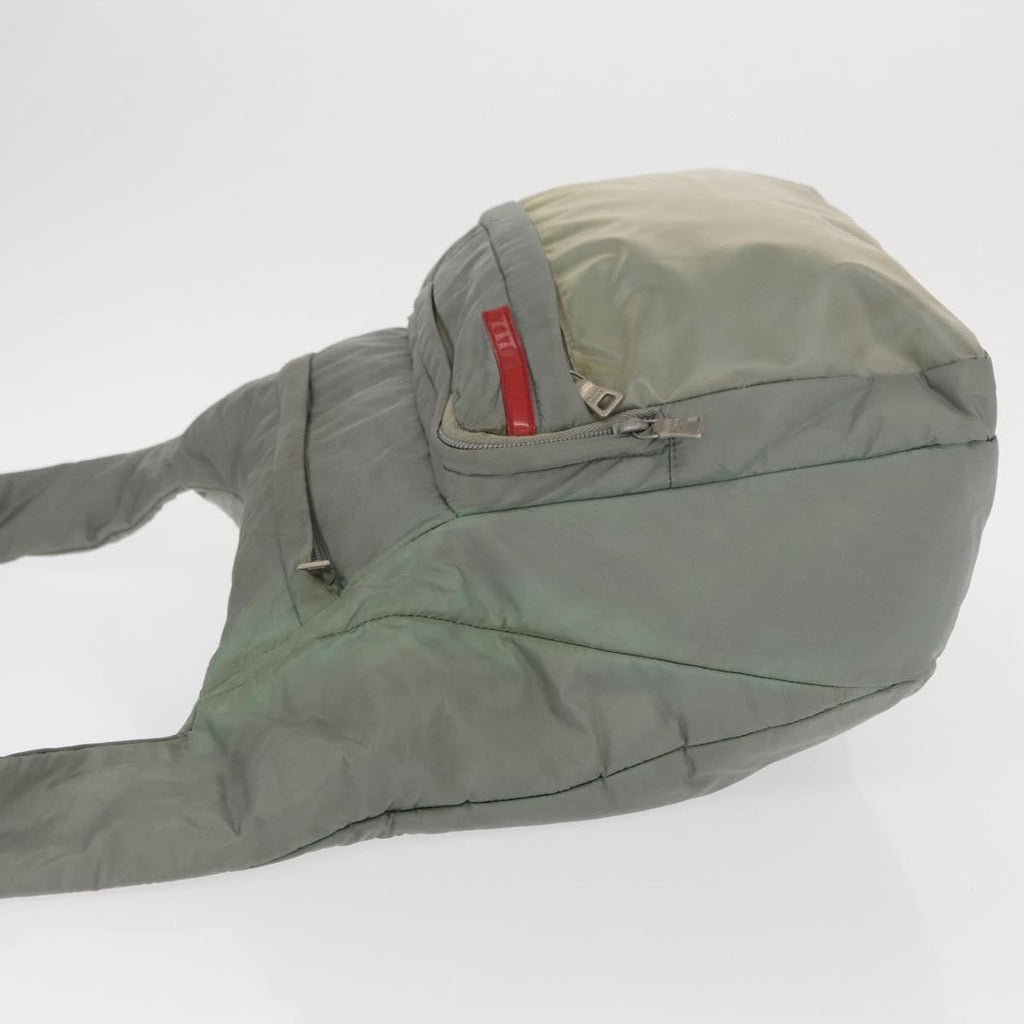 Prada Vintage Shoulder Bag Tessuto Green Nylon Shoulder Bag Bag (Pre-Owned)
