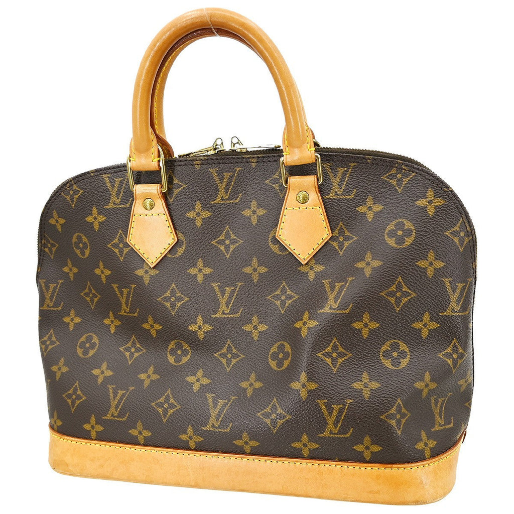 Louis Vuitton Alma Handbag Monogram Canvas Brown Canvas Handbag (Pre-Owned)