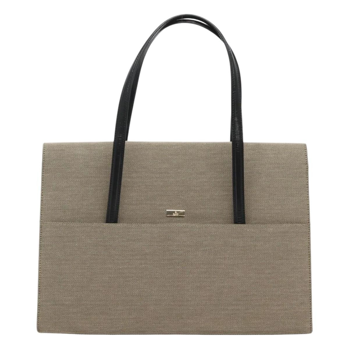 Gucci Lady Lock Handbag Canvas Beige Canvas Handbag (Pre-Owned)