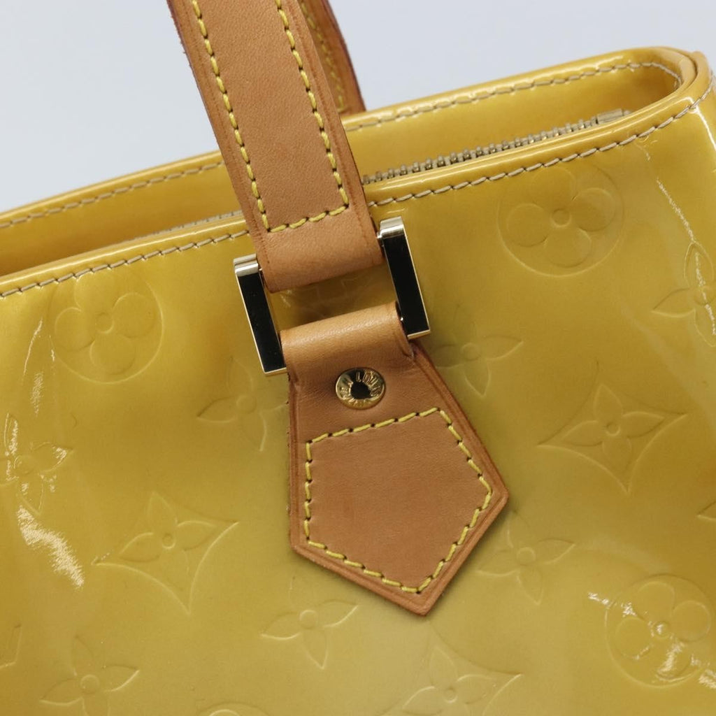 Louis Vuitton Houston Handbag Monogram Vernis Beige Patent_Leather Tote Bag Bag (Pre-Owned)