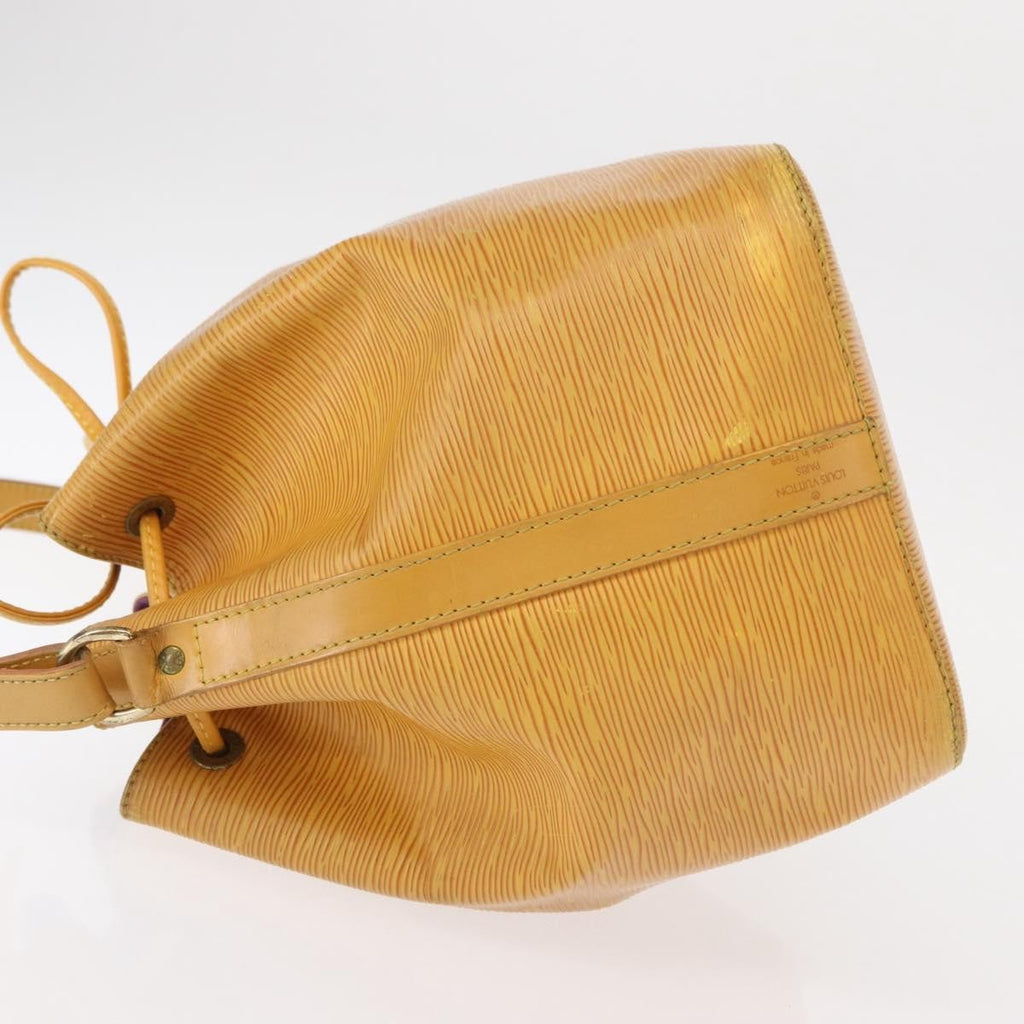 Louis Vuitton Petit Noe Handbag Epi Leather Yellow Leather Shoulder Bag Bag (Pre-Owned)