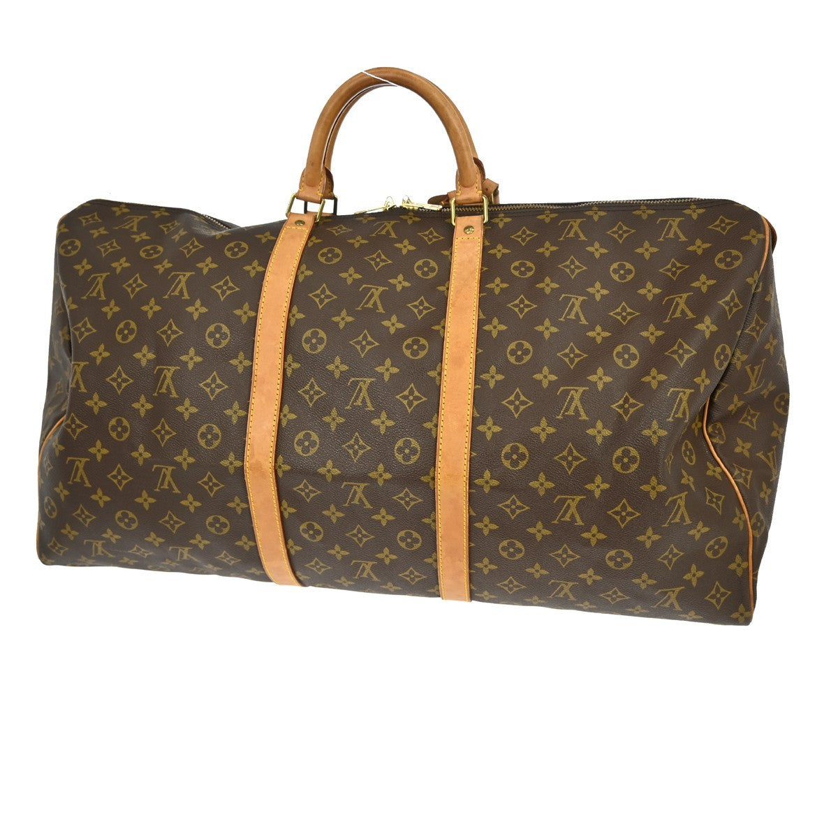 Louis Vuitton Keepall Bag Monogram Canvas Brown Canvas Travel Bag Bag (Pre-Owned)