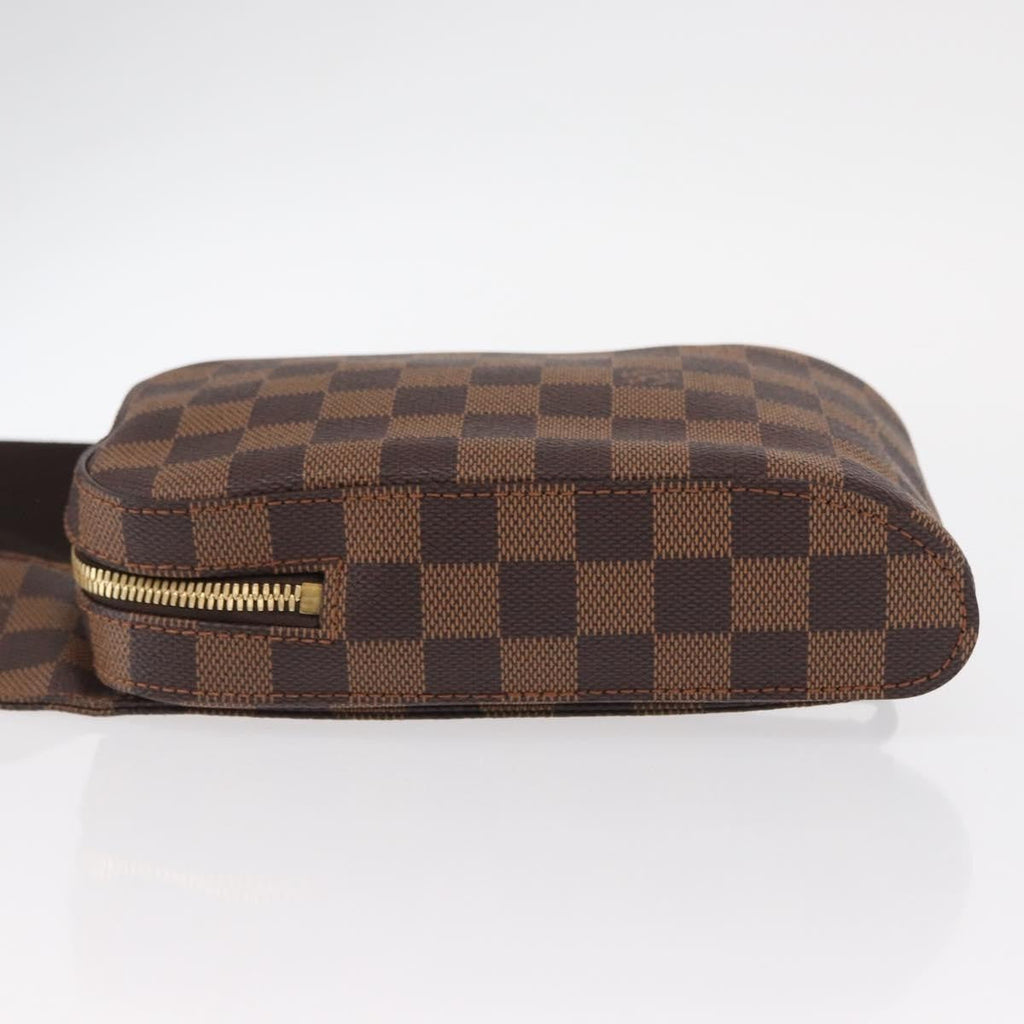 Louis Vuitton Geronimos Waist Bag Damier Brown Canvas Shoulder Bag Bag (Pre-Owned)