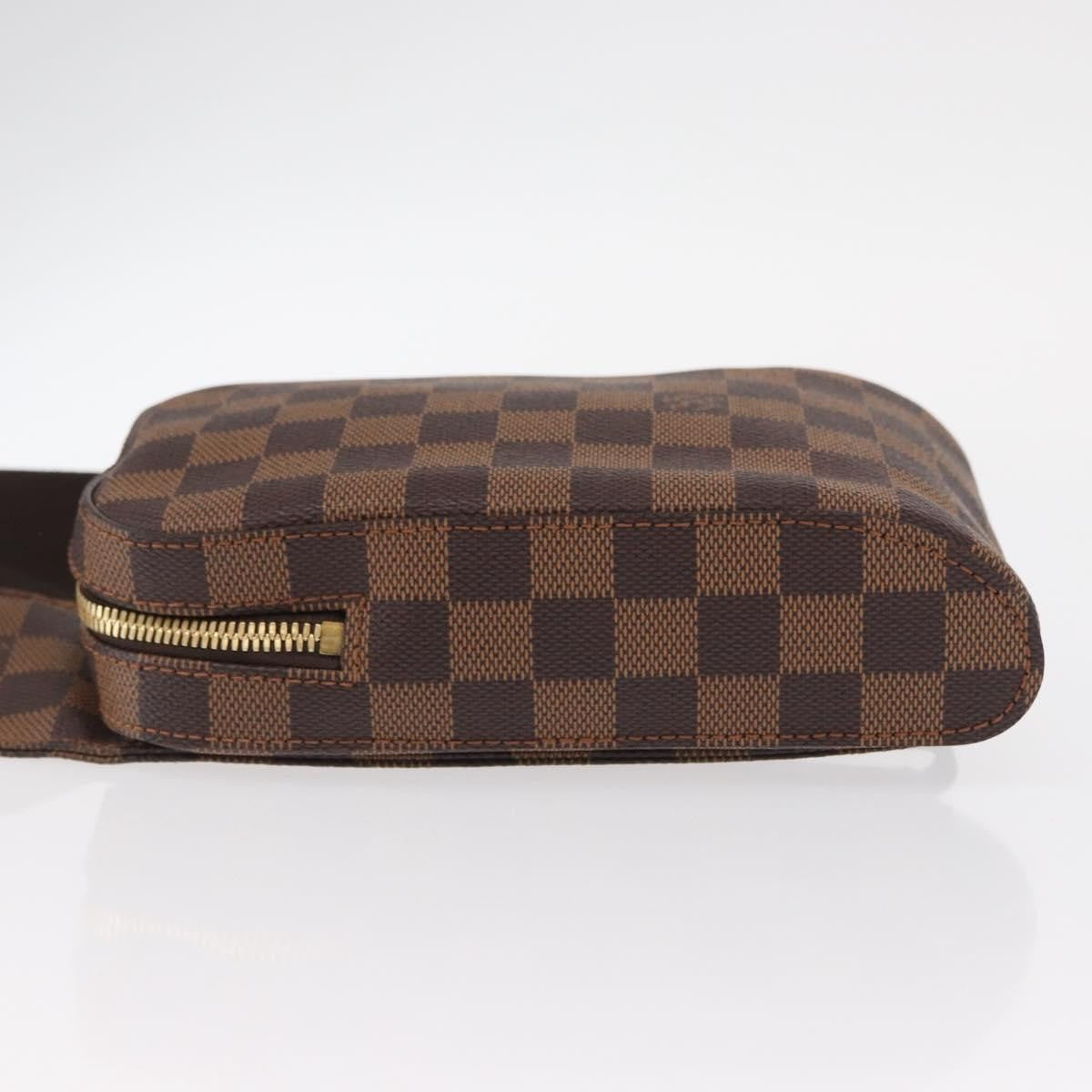 Louis Vuitton Geronimos Waist Bag Damier Brown Canvas Shoulder Bag Bag (Pre-Owned)