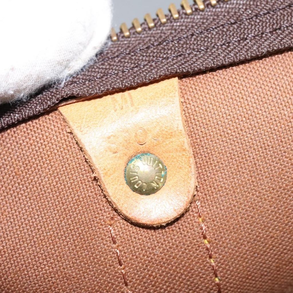 Louis Vuitton Keepall Bag Monogram Canvas Brown Canvas Travel Bag Bag (Pre-Owned)
