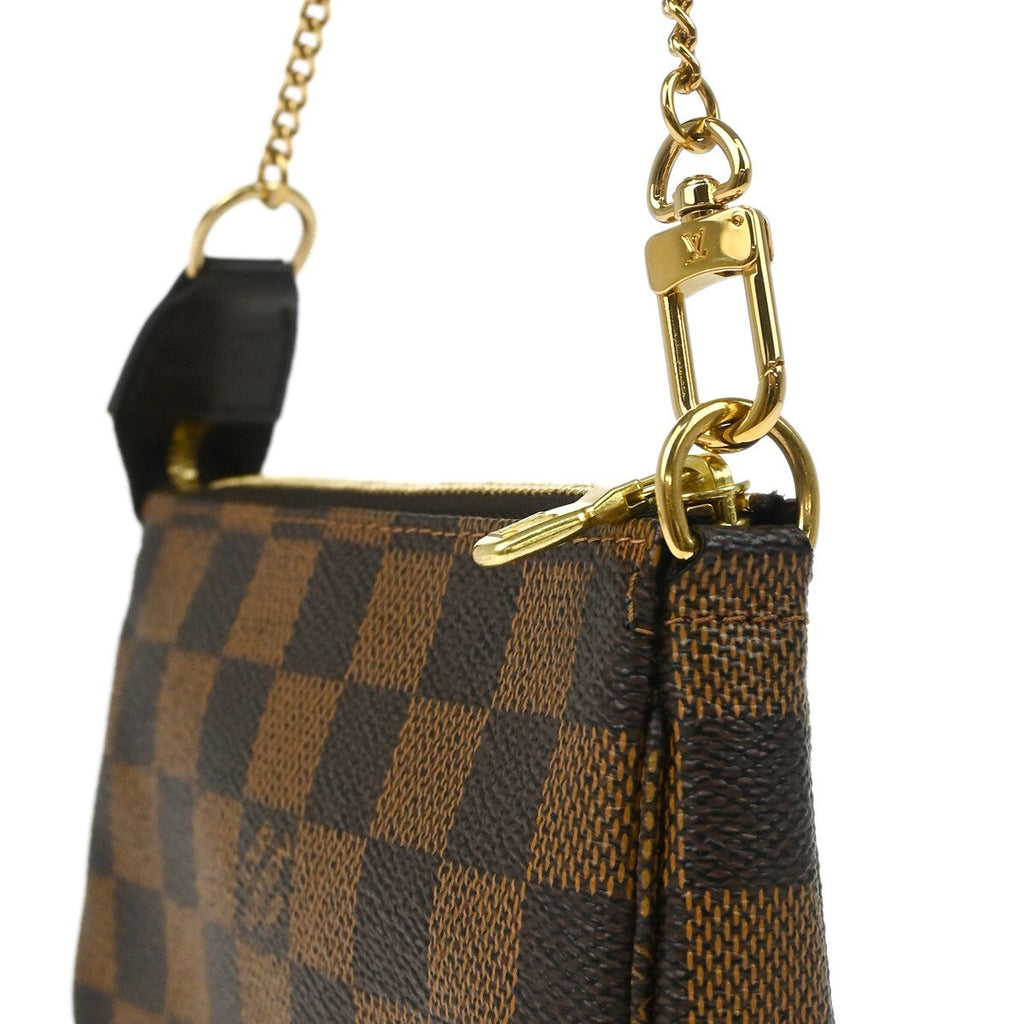 Louis Vuitton Pochette Accessoires Limited Edition Damier Brown Canvas Clutche & Pouche Bag (Pre-Owned)