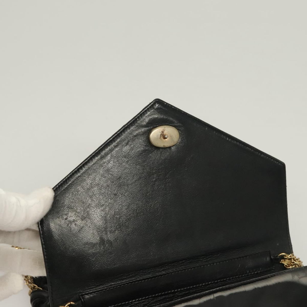 Chanel Cc Envelope Flap Crossbody Patent Leather Black Patent_Leather Clutche & Pouche Bag (Pre-Owned)