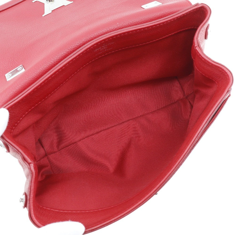 Louis Vuitton Lockme Ii Handbag Leather Red Leather Shoulder Bag Bag (Pre-Owned)