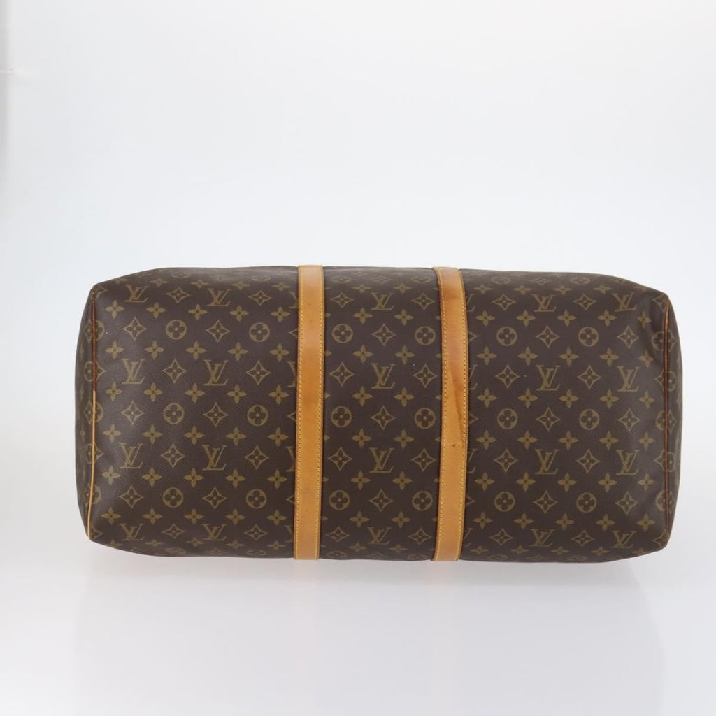 Louis Vuitton Keepall Bag Monogram Canvas Brown Canvas Travel Bag Bag (Pre-Owned)