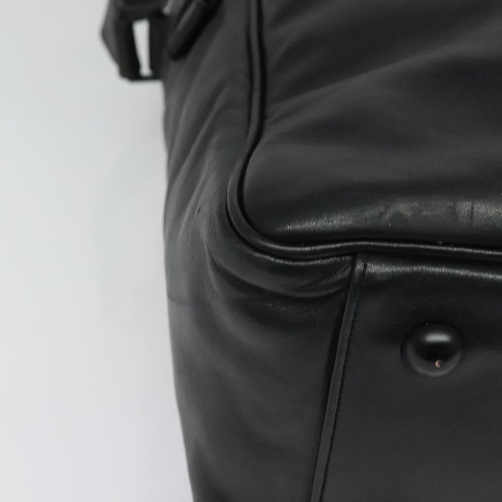 Louis Vuitton Clarkson Messenger Bag Monogram Shadow Leather Black Leather Bag (Pre-Owned)