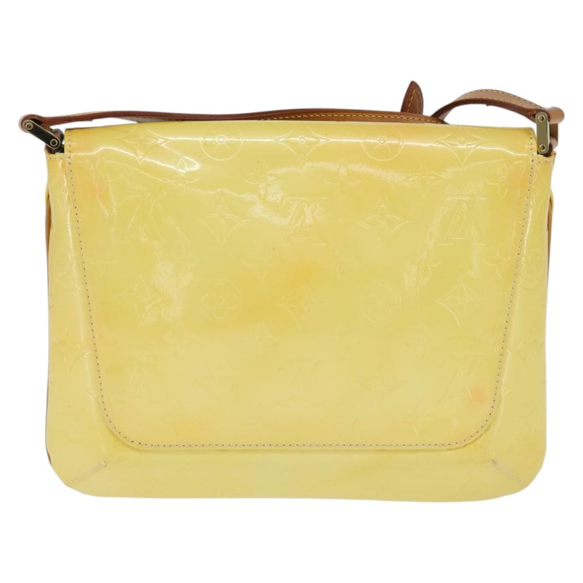 Louis Vuitton Thompson Street Handbag Monogram Vernis Yellow Patent_Leather Shoulder Bag Bag (Pre-Owned)