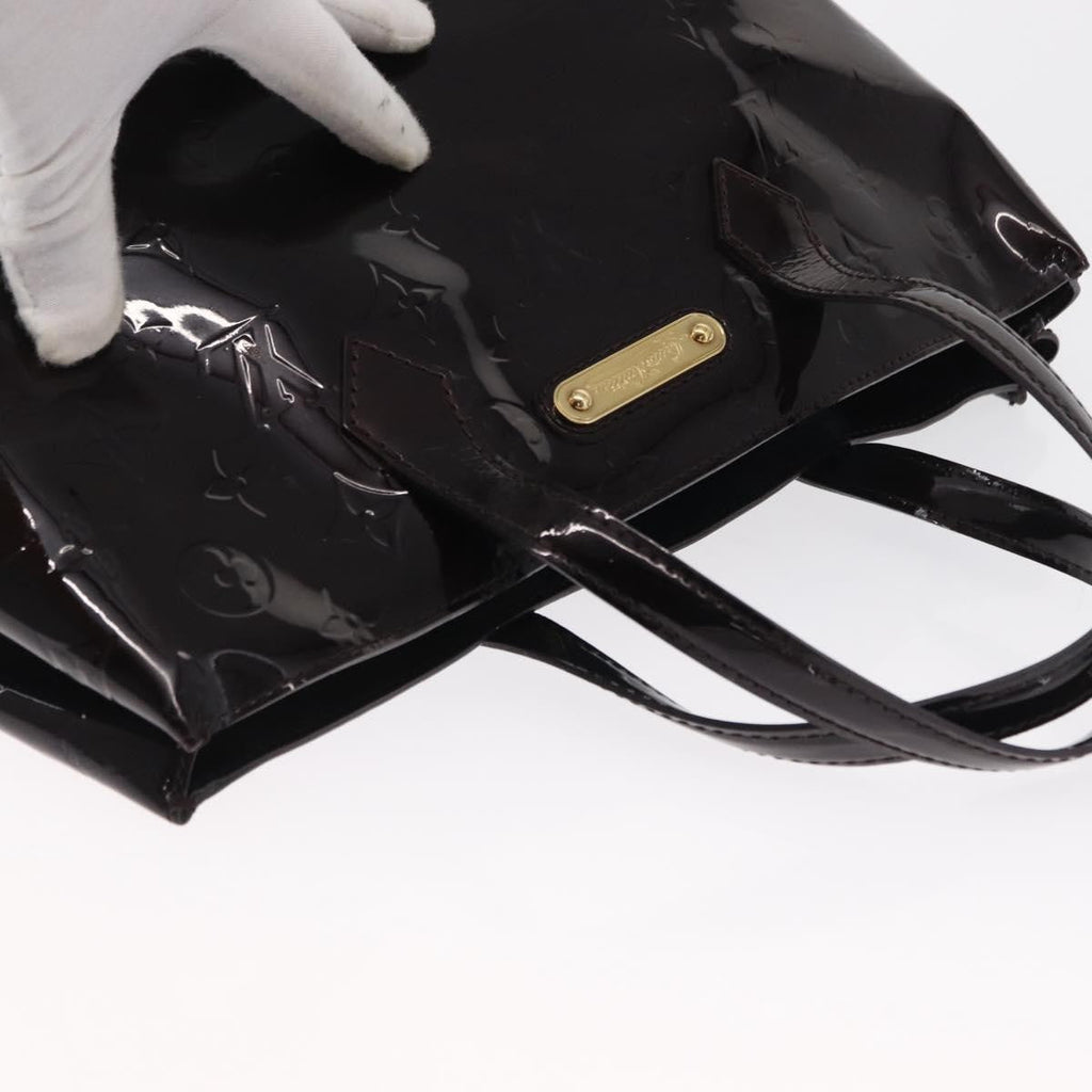 Louis Vuitton Wilshire Handbag Monogram Vernis Purple Patent_Leather Tote Bag Bag (Pre-Owned)