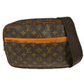 Louis Vuitton Reporter Bag Monogram Canvas Brown Canvas Shoulder Bag Bag (Pre-Owned)