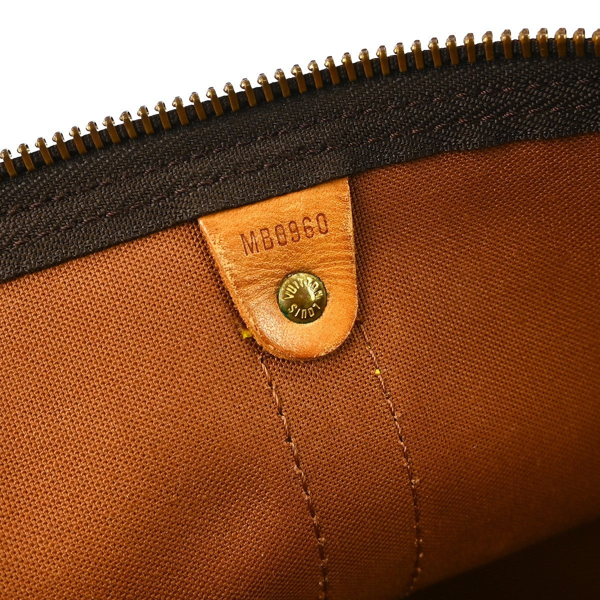 Louis Vuitton Keepall Bag Monogram Canvas Brown Canvas Travel Bag Bag (Pre-Owned)