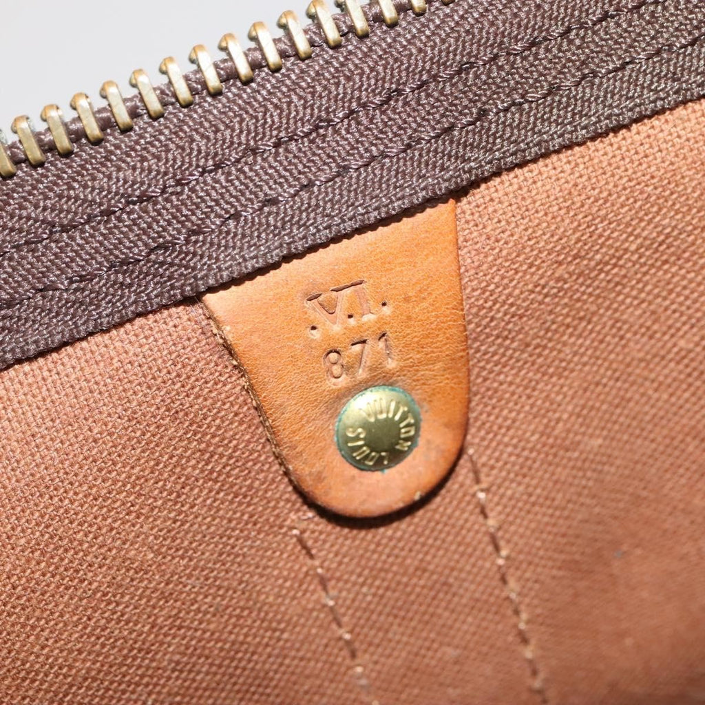Louis Vuitton Keepall Bag Monogram Canvas Brown Canvas Travel Bag Bag (Pre-Owned)
